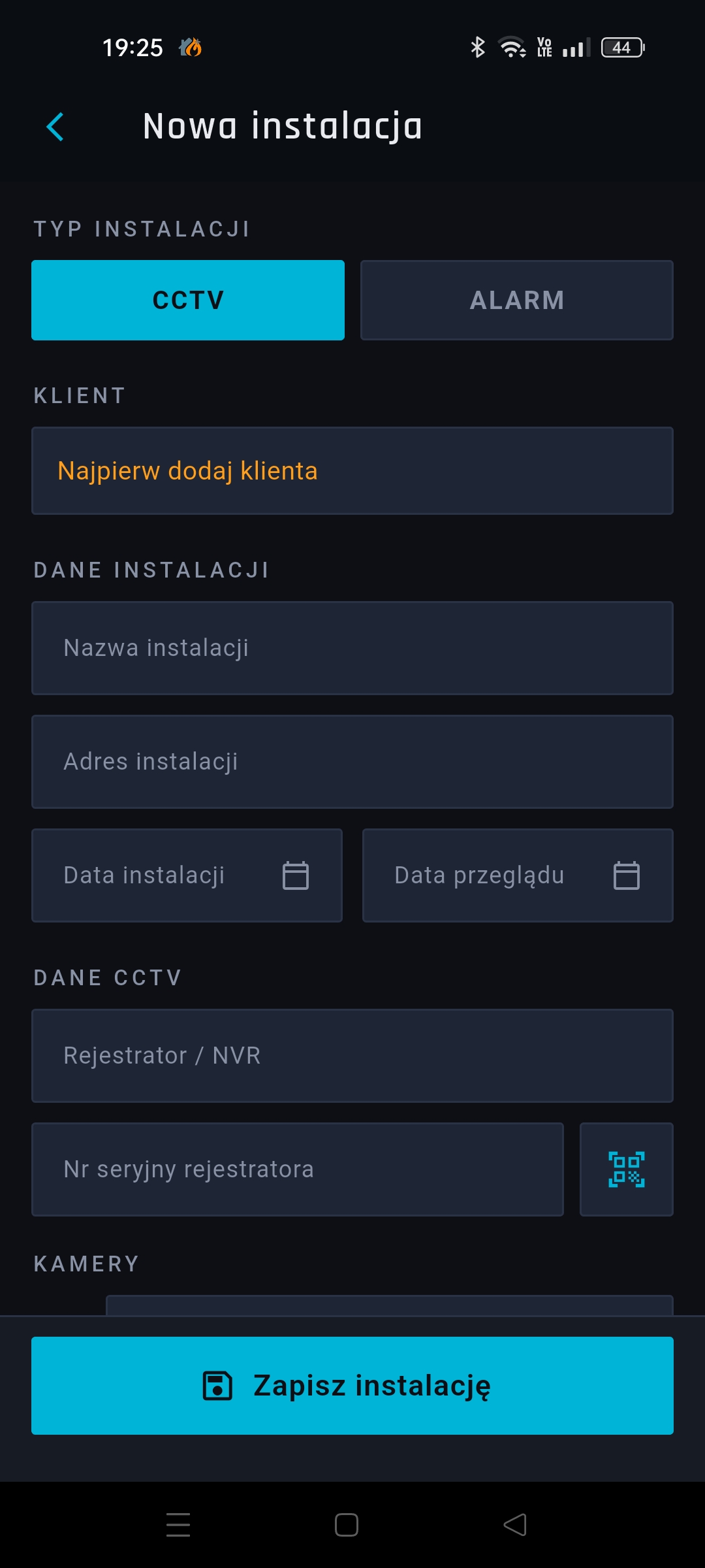 CCTV Alarm Installer - Instalacje