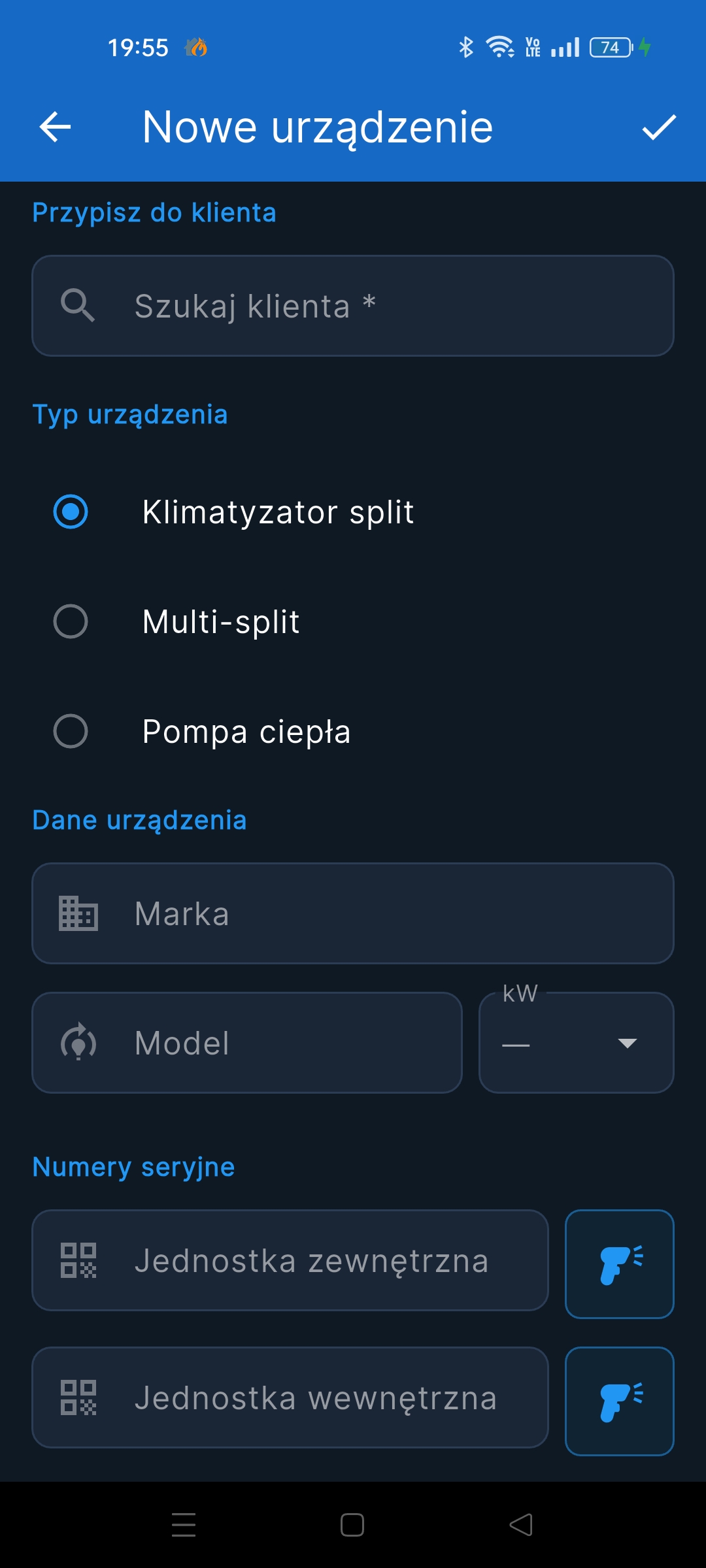 HVAC Installer - Dashboard